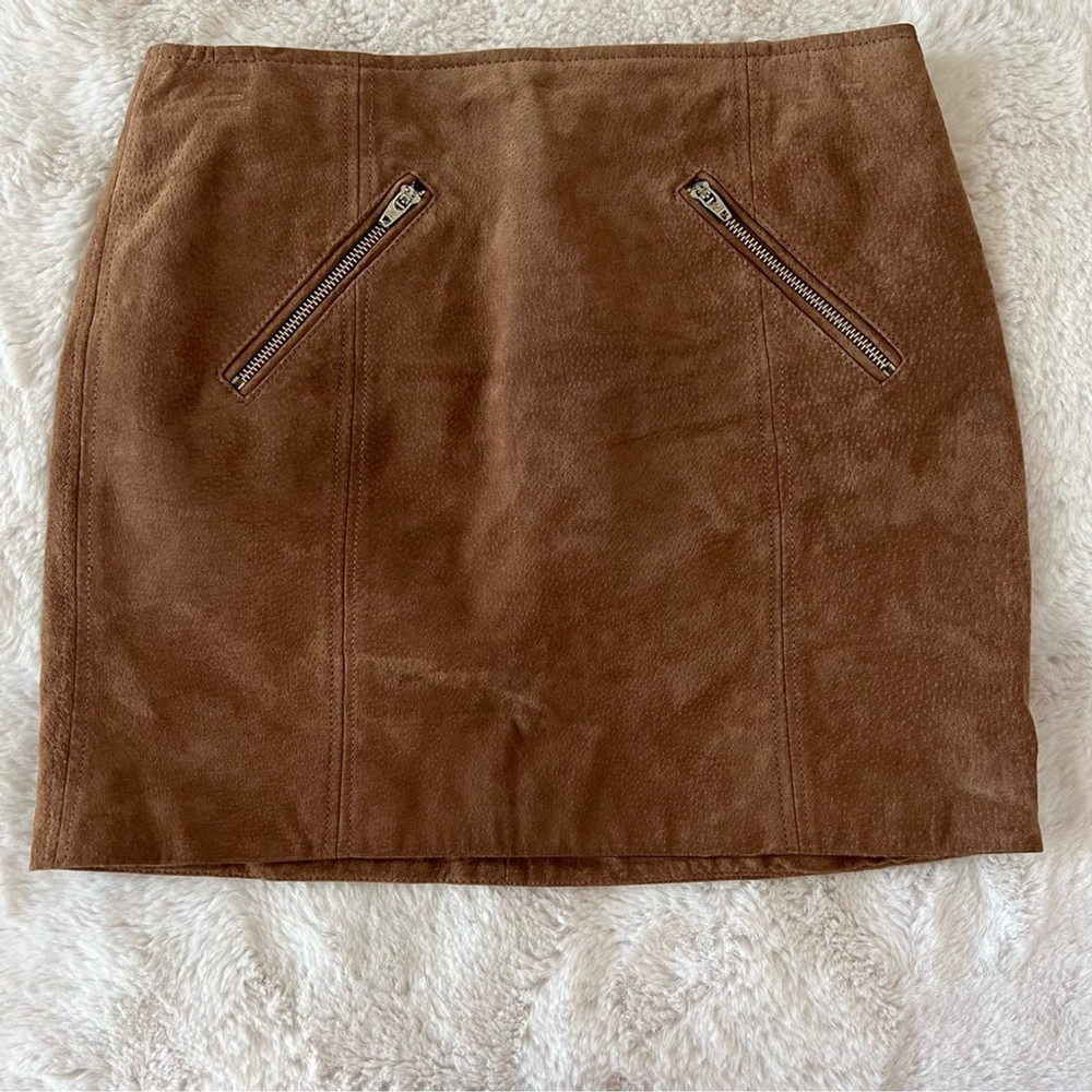 Blank NYC Suede Leather Mini Skirt Size 4